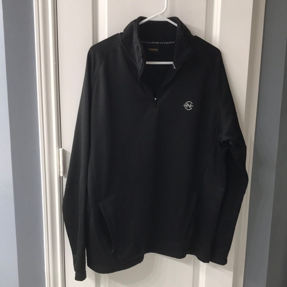 Nautica Black Quarter-Zip Pullover